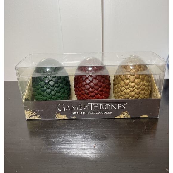 Game of Thrones Dragon Egg Candles Insight Editions 2018 - Picture 1 of 3